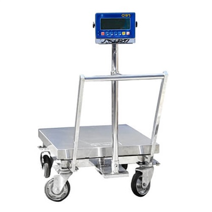 باسکول بی نظیر 600 کیلویی چرخدار ضد آب مدل MBL601SS نمایشگر QWS